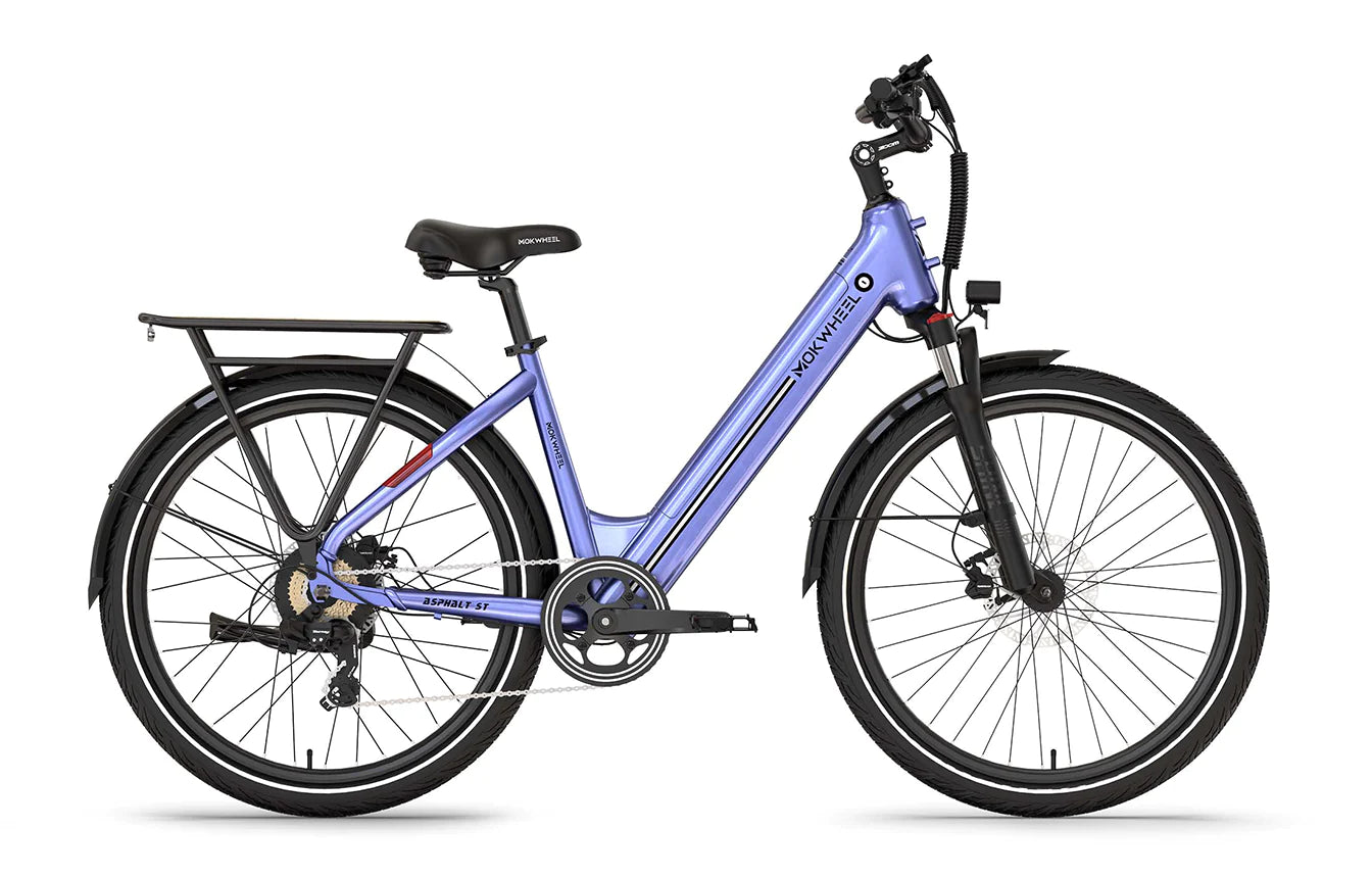 Mokwheel Asphalt ST Commuter Step-Through Electric Bike|City E-Bike|48V 14.7A|500W 27.5