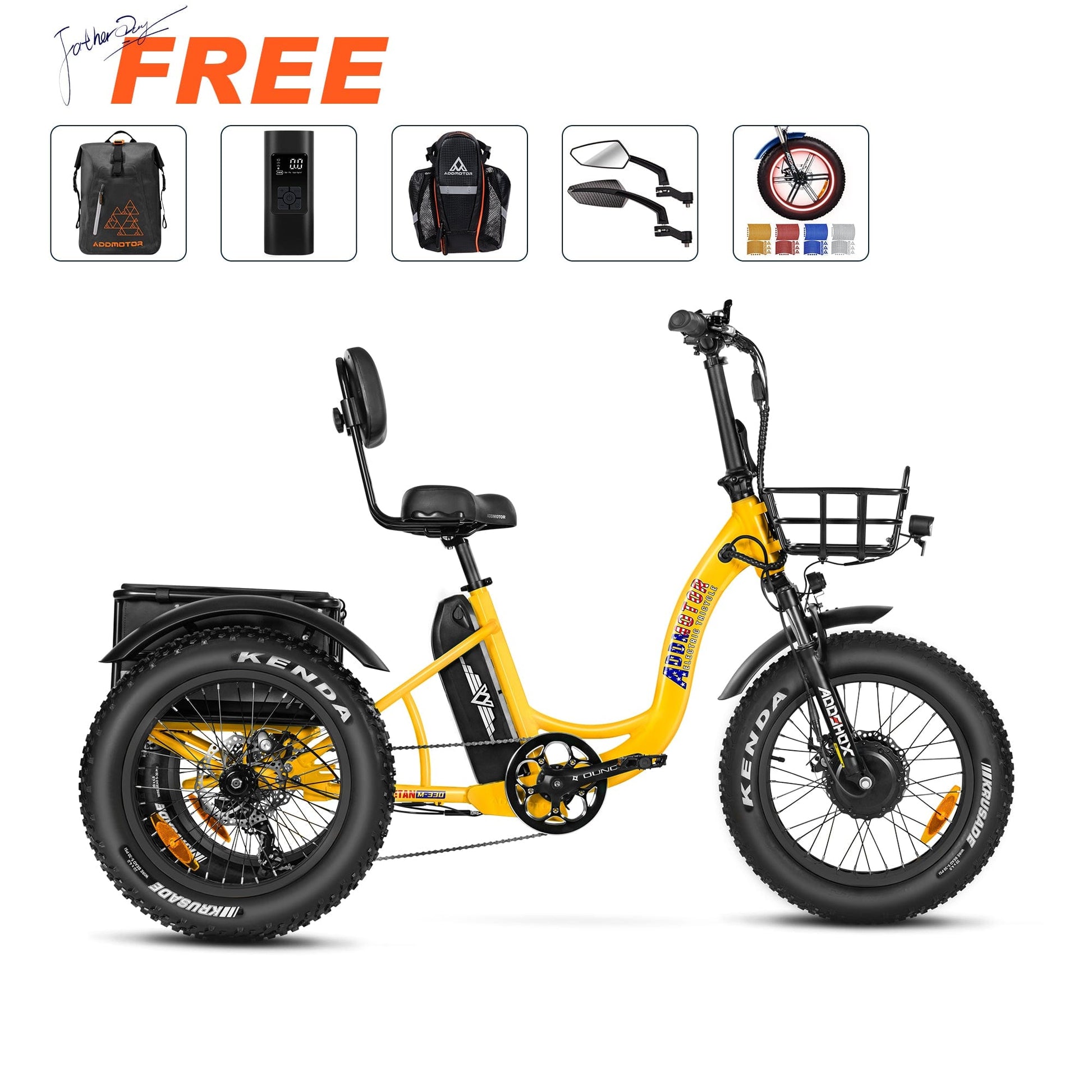 addmotor motan electric bicycle Triketan M-330 Electric Tricycle