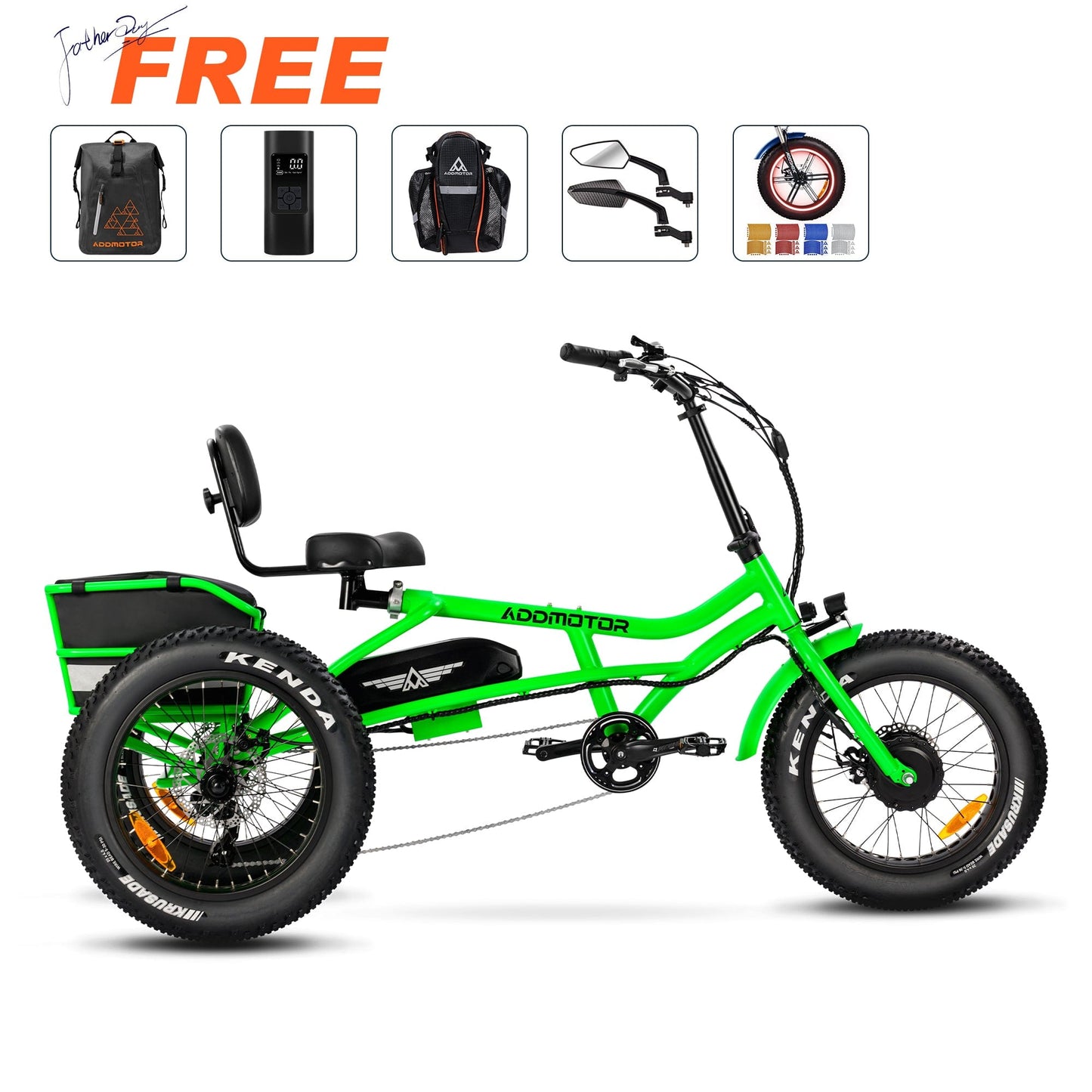 M-360 Semi-Recumbent Electric Tricycle | $262 FREE GIFTS