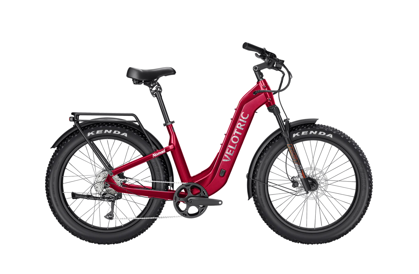 Velotric Nomad 2 Fat Tire Ebike, Step-Thru / Regular / Cranberry