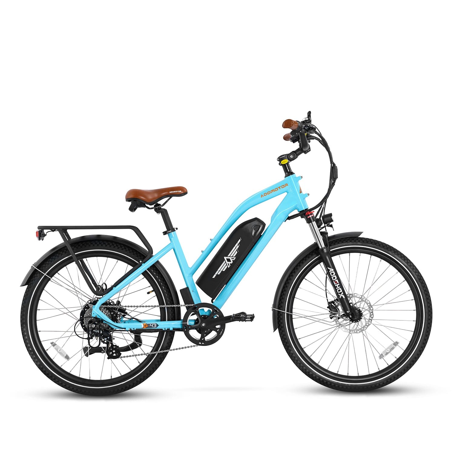 doc green e citybike 28 Addmotor CityPro E-43 Electric Bike | Adult City Commuter Ebike | 125 Miles Long Range Step-Thru Urban Electric Bicycle